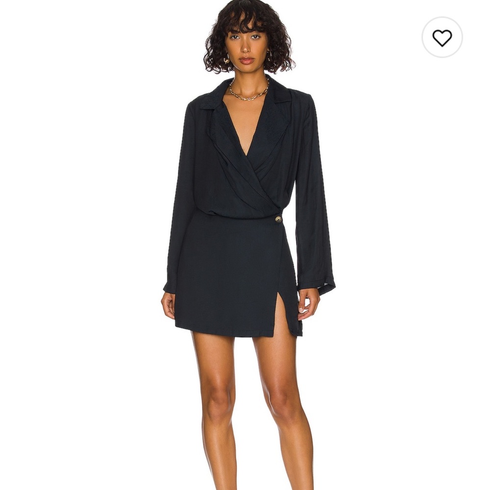 Free people mini navy blue dress